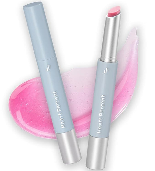 Heart Percent Dote On Mood Dewy Melting Lipstick High-Shine Glow & Wet Look Glossy Finish Lip Color, #01. Dewy Glow
