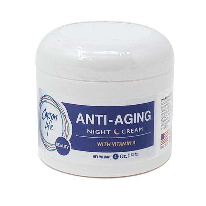 Carson Life Night Time Beauty Cream With Vitamin E - 4 Oz - Marvelously Rejuvenate Skin & Prevent Wrinkles - Keep Your Skin and Face Healthy - Made in the USA