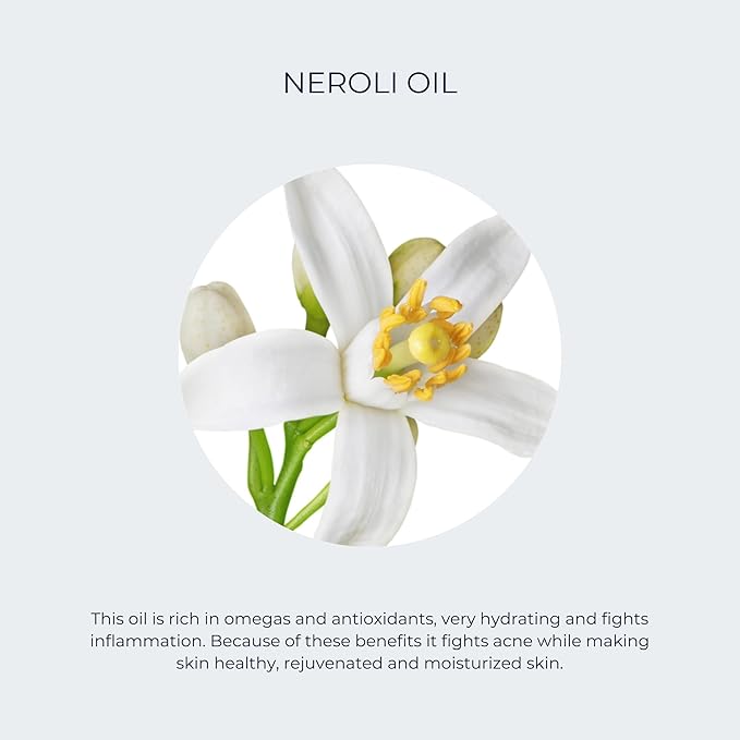 Alana Mitchell Nourishing Neroli Face Oil (0.5 oz) – Soothing Neroli Oil for Glowing Skin – 100% Natural Face Moisturizer Oil – Anti-Aging & Acne Fighting Face, Neck, & Body Oil