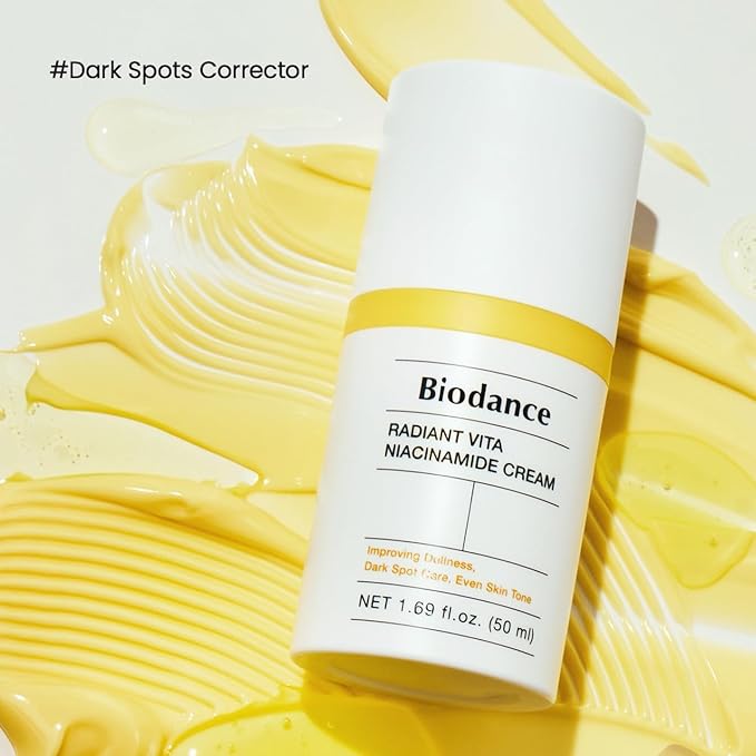 BIODANCE Radiant Vita Niacinamide Cream, Brightening, Dark Spot Correcting Facial Moisturizer, Korean Skin Care, Valentines Day Gifts for Her | 1.69 fl.oz, 50ml