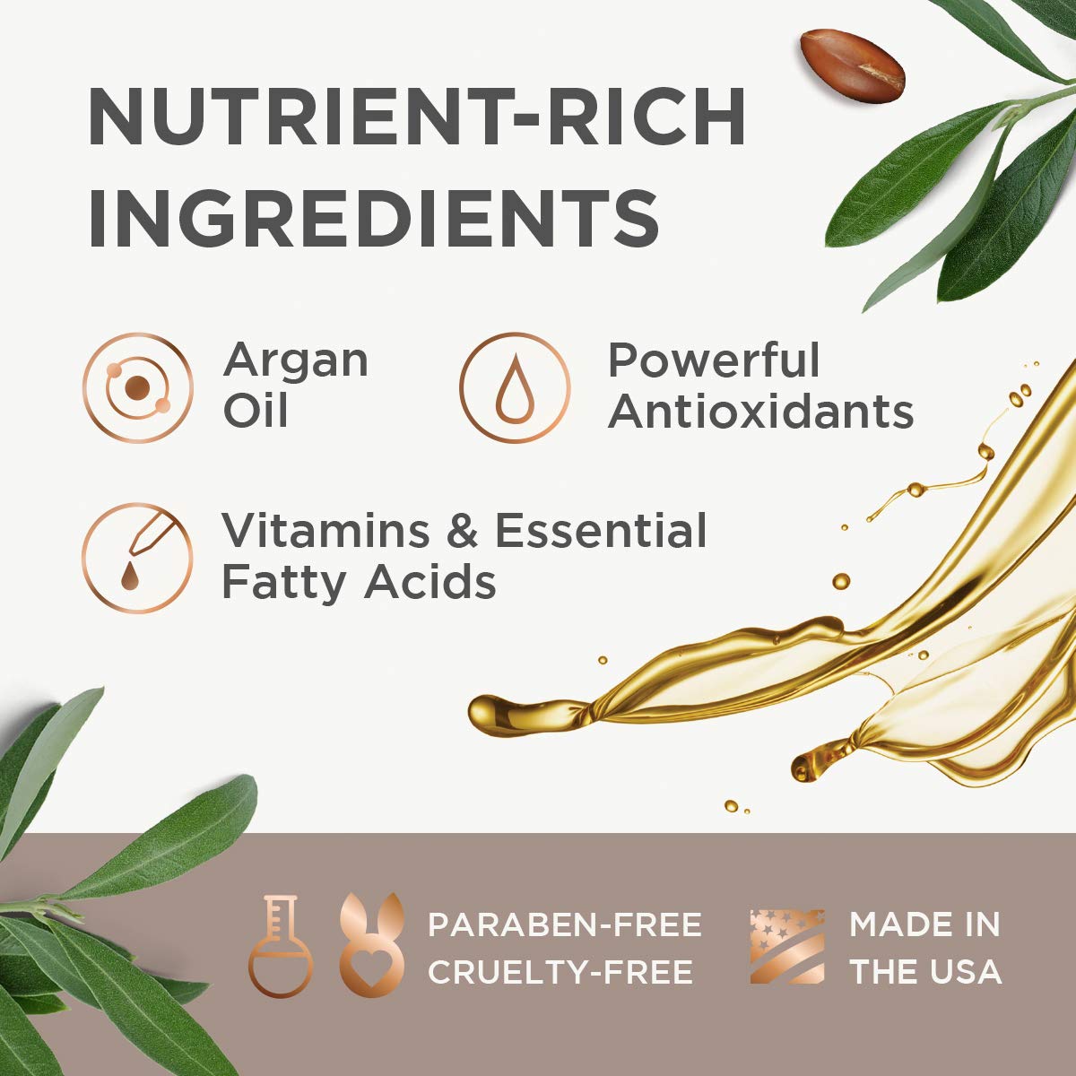 Argan Magic Split Endz Cream - Instantly Binds Frayed and Separated Ends While Preventing Future Breakage | Controls Frizz | Made in USA, Paraben Free, Cruelty Free (6 oz)