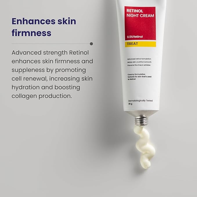 RE' EQUIL 0.5% Retinol Night Cream Makes Skin Youthful Smooth Prevents Fine Lines Wrinkles Unisex All Skin Types 30G