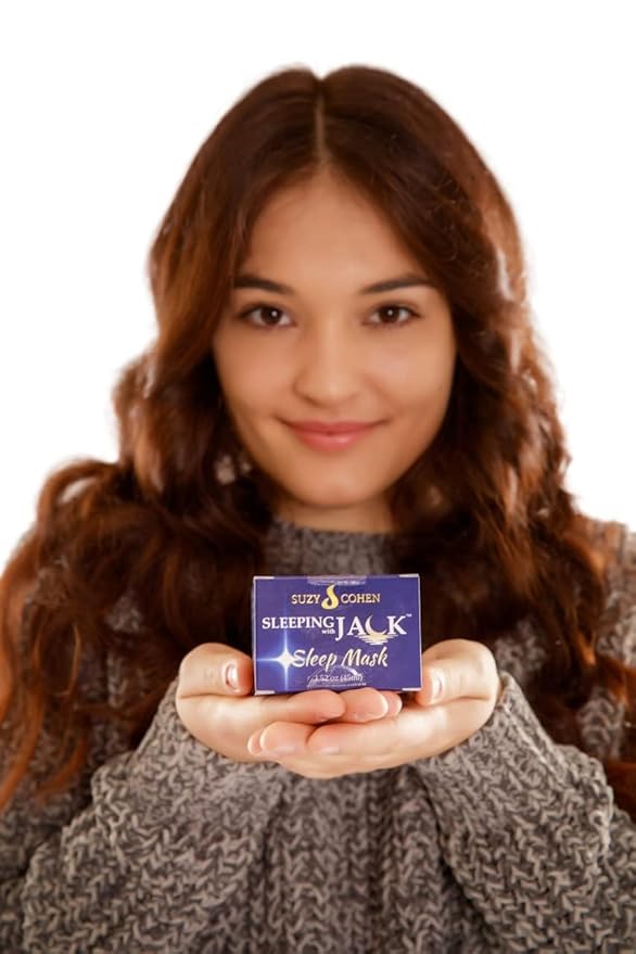 Suzy Cohen Sleeping with Jack Skin Renewing Night Cream: Hydrating Collagen Boosting Moisturizer with Niacinamide, Hyaluronic Acid for Plumping and Jackfruit Extract. Anti-aging Facial