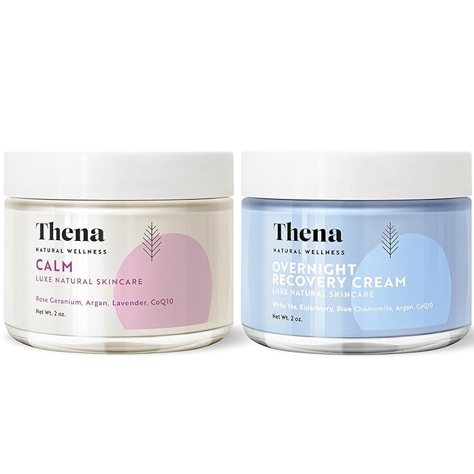 Thena CALM & Overnight Recovery Face Cream Bundle (CALM & OVERNIGHT)