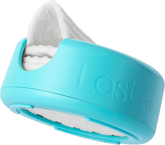 LastRound Reusable Makeup Remover Pads - 7 Washable Eco-Friendly Reusable Cotton Rounds for Face - Sustainable & Soft Cotton Face Pads for Facial Cleansing & Eye Makeup Removal - Travel Storage Case