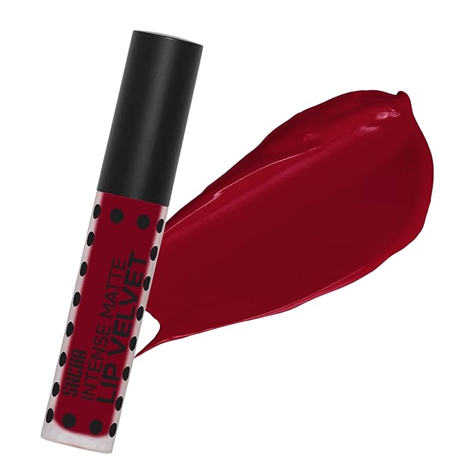 Sacha Cosmetics Intense Matte Lip Velvet Liquid Lipstick, Long-Lasting Velvet Matte Finish, 0.2 fl oz Pass The Money
