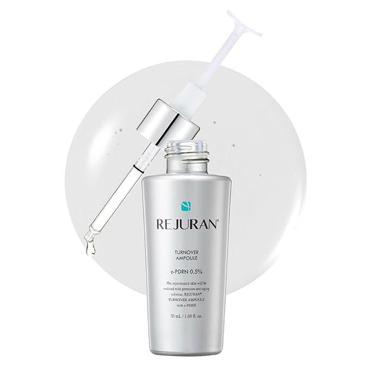 REJURAN® Turnover Ampoule, c-PDRN® [Larger Size] - Original Salmon DNA PDRN Face Serum for Rejuvenation, Firming, Hydration & Youthful Glow, Smooths Skin Texture. Korean Skincare (1.69 fl oz)