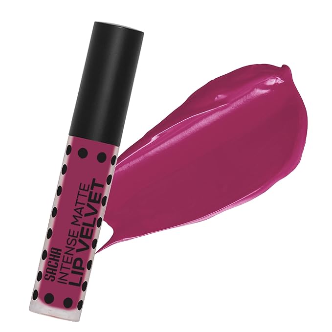Sacha Cosmetics Intense Matte Lip Velvet Liquid Lipstick, Long-Lasting Velvet Matte Finish, 0.2 fl oz The It Color