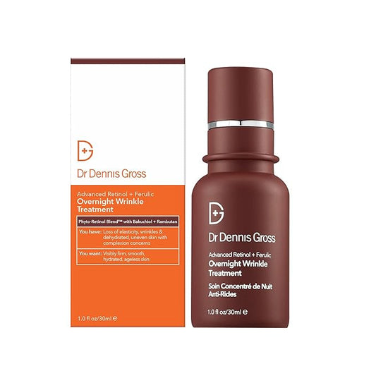 Dr Dennis Gross Advanced Retinol + Ferulic Overnight Wrinkle Treatment: Visibly Firm, Restore Hydration & Reduce the Look of Wrinkles, 1 oz