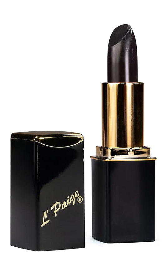 L’Paige LBK – Black Color-Changing Lipstick and Lip Stain | Aloe Vera-Based, Long-Wear, Moisturizing | Transforms into a Deep Wine-Magenta Finish