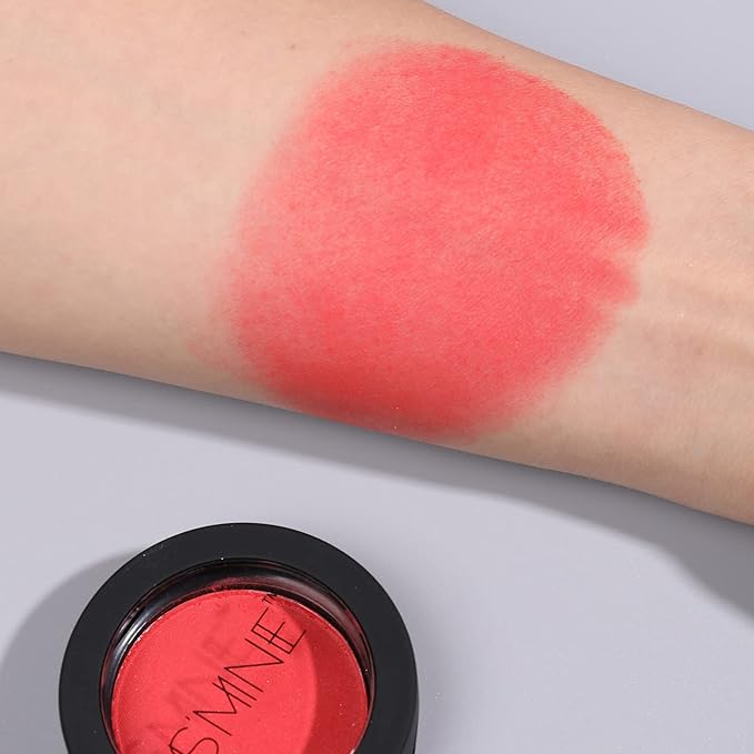 IS'MINE Single Eyeshadow Powder Palette, Matte Red, High Pigment, Longwear Eye Makeup for Day & Night