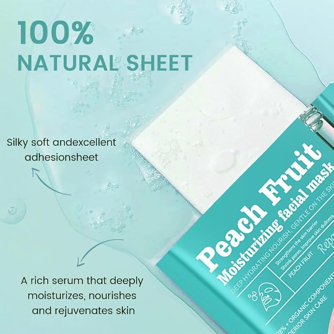 Face Sheet Mask Skincare,Hydrating Spa Face Mask For Sensitive Skin,Moisturize,Nourish for All Skin Types,Natural Skin Care Spa Face Mask for Women Men Girls,Pack of 8