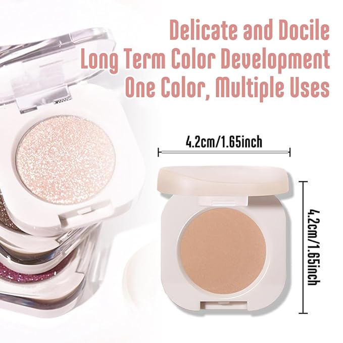 Pressed Single Matte BrownEyeshadow Palette, Matte Burly Wood eyeshadow For Old Women, Pigmented Waterproof Sombras Para Ojos, Single Pressed Powder Vegan, Talc, Paraben & Cruelty Free(04)