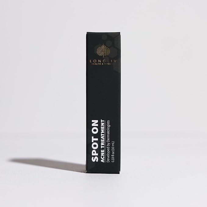 Spot On Acne Roller Ball Serum with Benzoyl Peroxide and Salicylic Acid - Pimple Spot Treatment - Treat Zits & Blemishes On the Go Without a Mess - Formulated by Dermatologists