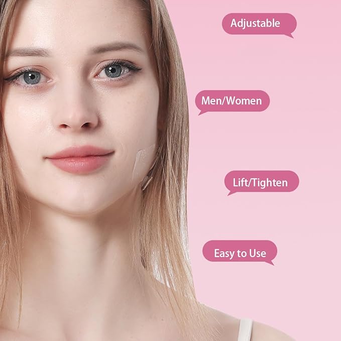 Face Lift Tape Invisible Instant, 80PCS Adhesive Lifting Saggy Skin Anti-Wrinkle Face Tape