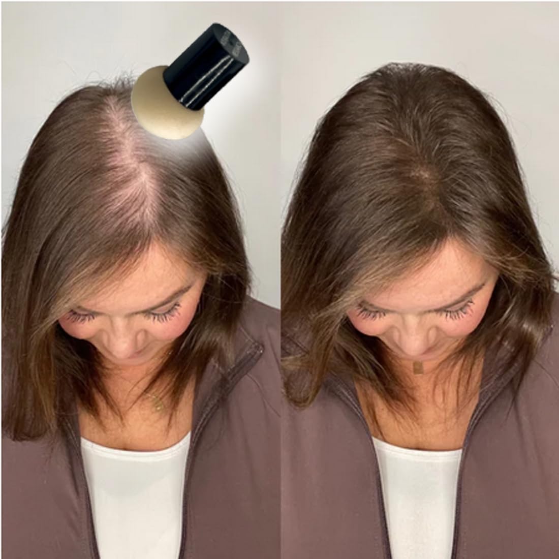 KERATIN RESEARCH Hairline Filler Unisex Mineral Powder Root Touch-Up Hair loss Concealer Scalp & Beard Bald Patch Coverage Fibers for Thinning Hair Waterproof Organic Natural look (AUBURN, XL)