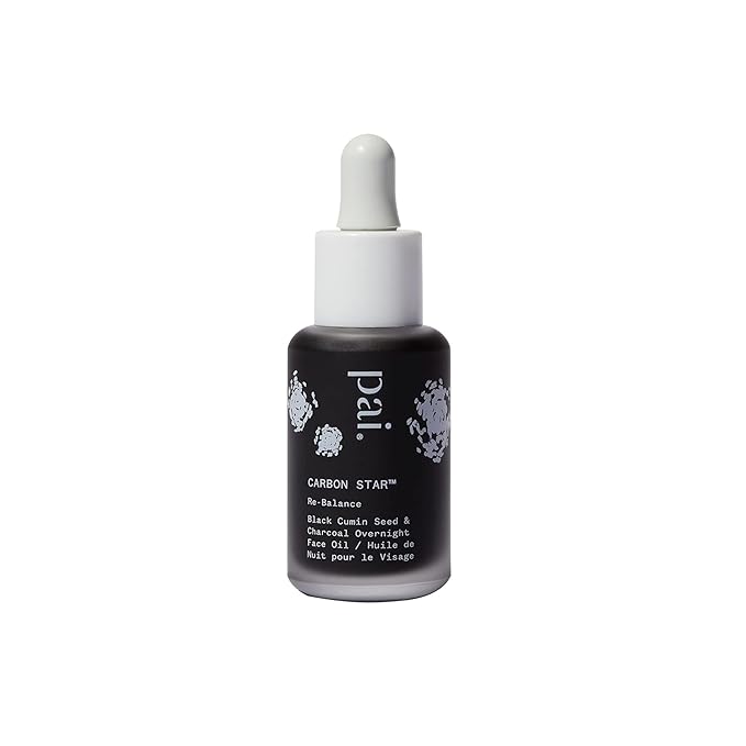 PAI SKINCARE - Organic Carbon Star Detoxifying Overnight Face Oil | Natural, Vegan, Sensitive Skincare (1 fl oz | 30 ml)