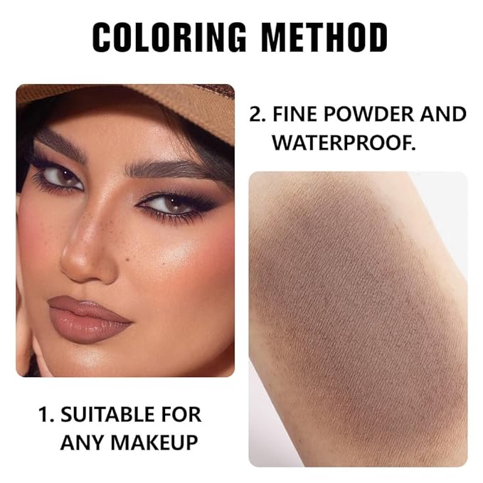 Buildable Matte Eyeshadow Makeup Palette Single - Light Cocca Shades | Creamy Pressed Powder for Easy Blending | Mini Travel Palette for Women | Everyday Natural Eye Makeup