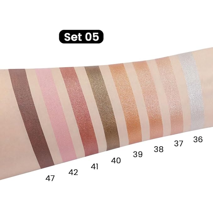 evpct 8Pcs Cream Eye Shadow Brightener Sticks Set for Eyes, Silver Champagne Golden Rose Sand Bronze Gold Orchid Pink Deep Mauve Shimmer Matte Pencil Eye shadow Crayon Applicator Stick Palette Makeup