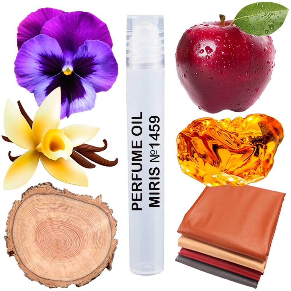 MIRIS Perfume Oil No. 1459, Inspired by Ambre, Long-Lasting Men Roll-On, Rollerball 0.34 Fl Oz / 10 ml