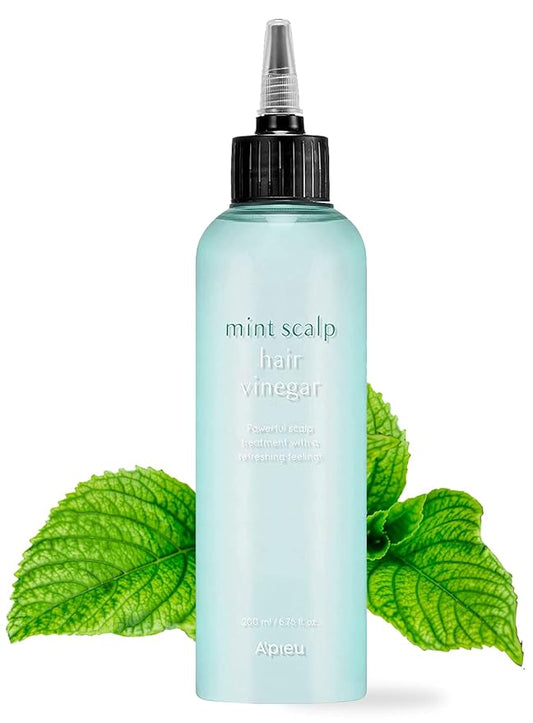 A'PIEU Mint Hair Vinegar Rinse 6.76 fl oz - Advanced Scalp Treatment for Oil Control, Korean Hair Care, Hydrating & pH Balancing, Clarifies & Refreshes