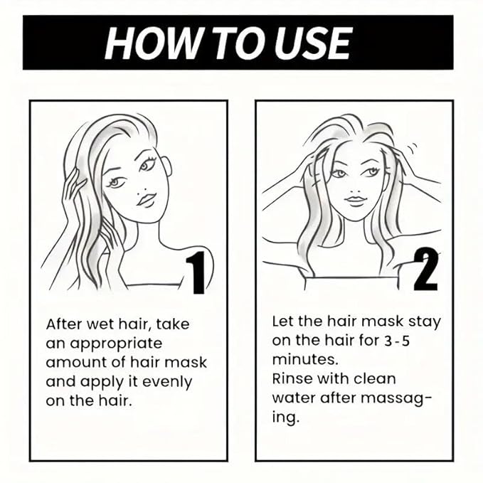 ROZINO Keratin Hair Mask – Deep Conditioning Treatment for Dry, Damaged, and Frizzy Hair, Infused with Aloe Vera & Natural Oils for Intense Hydration, Frizz Control & Shine, for All Hair Types (100g)