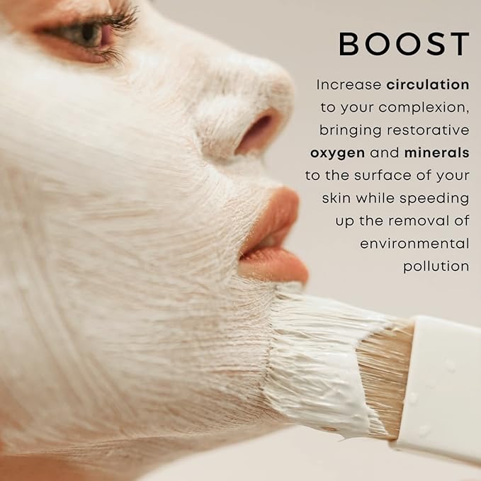 Georgette Klinger Camphor Mask - Mineral-Rich Clay Mask with Menthol & Vitamin E: Detoxify, Exfoliate, and Improve Skin Tone while Absorbing Excess Oil, and Clearing Clogged Pores - 1.7 oz