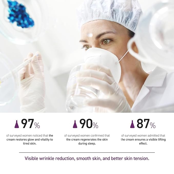 45+ Firming and Smoothing Night Cream - Regeneration, Wrinkle Smoothing, Lifting Effect with Spilanthes Acmella, Hyaluronic Acid - 50 ml