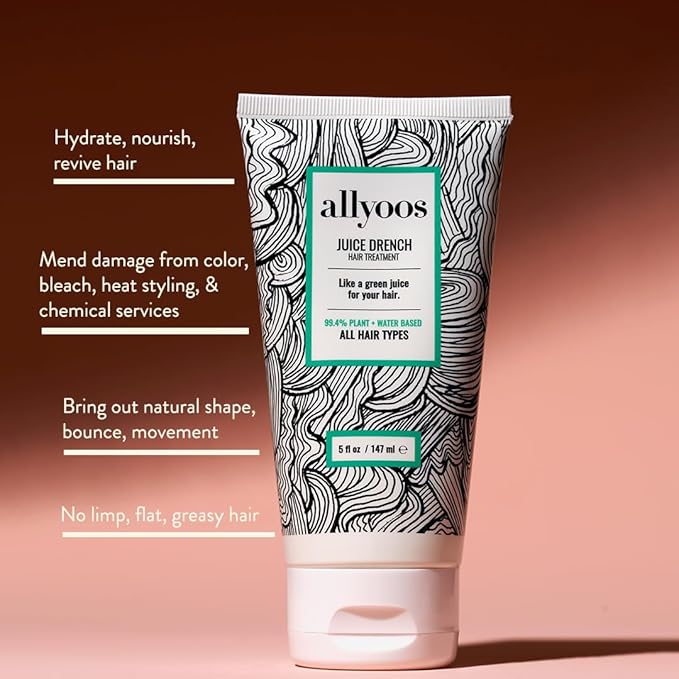 Natural Juice Drench Nourishing Hair Mask | Plant-Based, Cruelty-Free, Clean Haircare (5 oz | 147 mL)