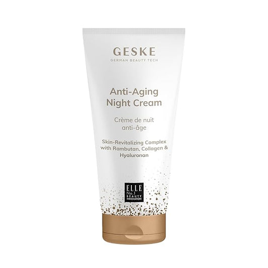 Anti-Aging Night Cream | Moisturizing Skin Cream with Hyaluron | Anti-Wrinkle Cream for Age-Defying Beauty | Vegan Formula | Suitable for Men, Women & All Genders | Complements GESKE Devices