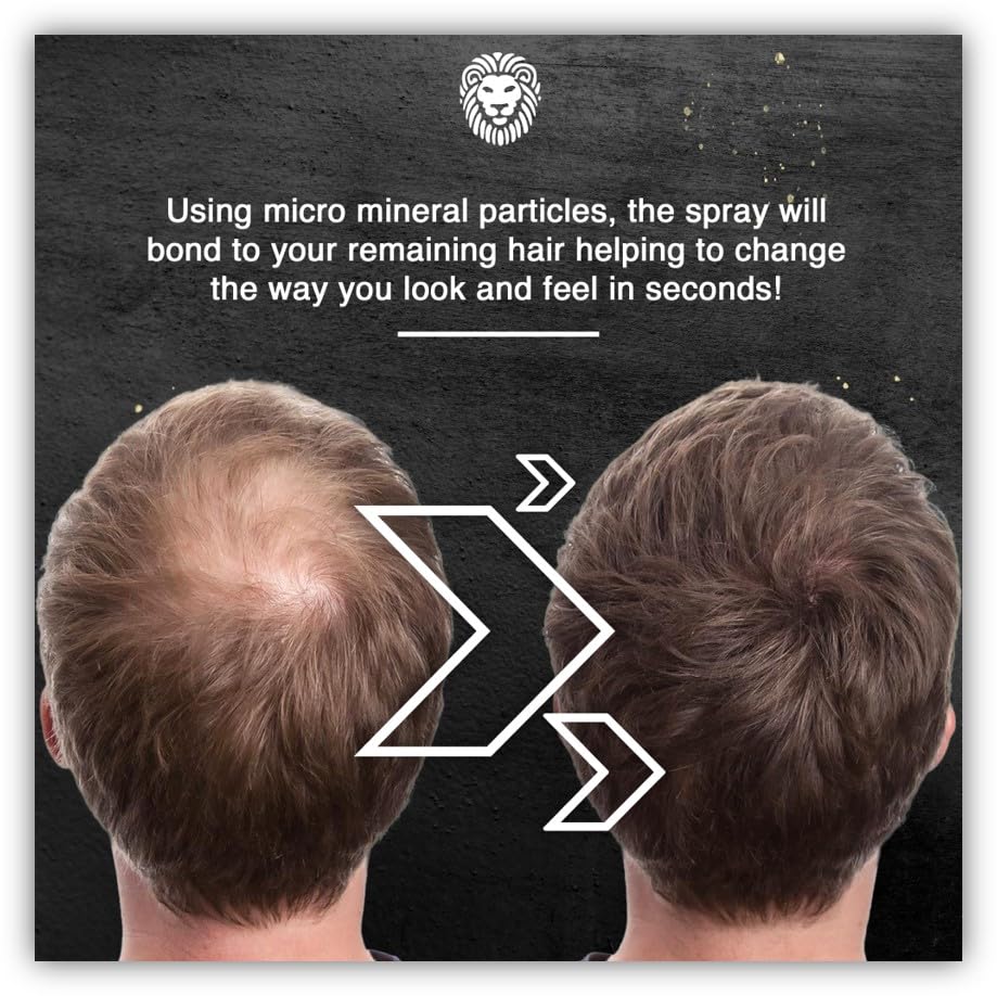 MANE Hair Thickening Fiber Spray (200 ml, Jet Black)