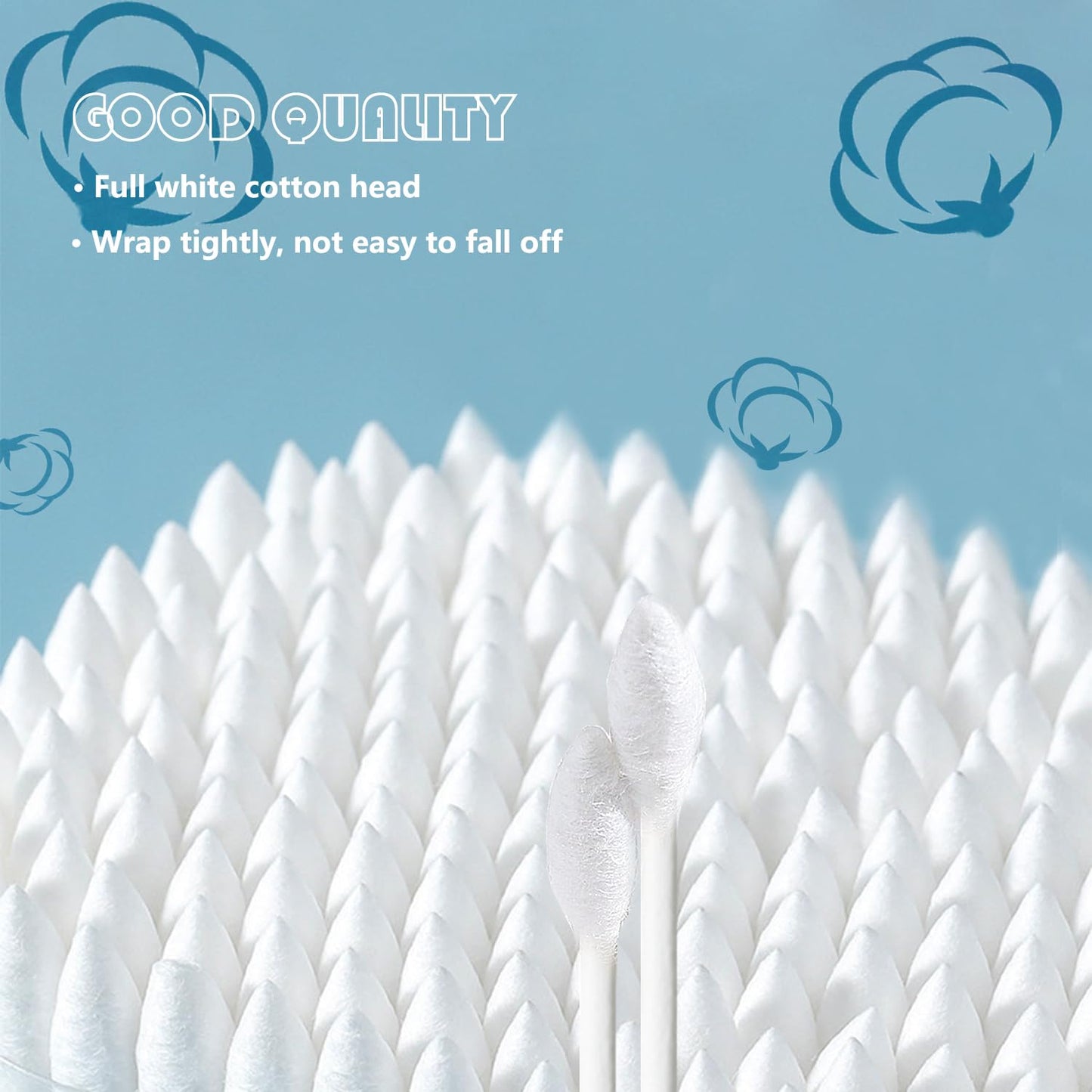 500pcs Precision Tip Cotton Swabs/Double Pointed Cotton Buds for Makeup