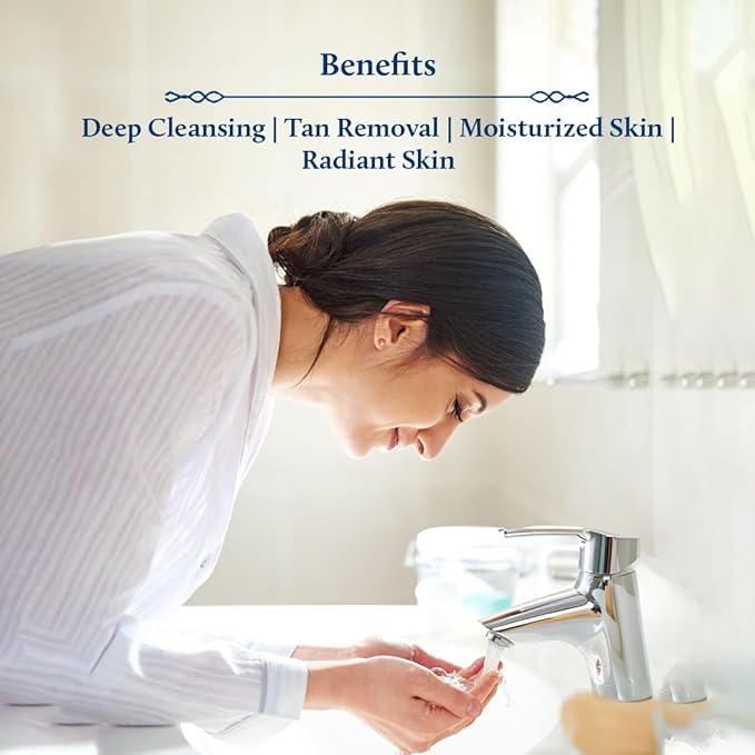 Blue Nectar Kumkumadi Night Cream with Jasmine for Glowing Skin (1.7 Fl Oz) & Kumkumadi Gentle Face Cleanser with Saffron (3.38 Fl Oz)