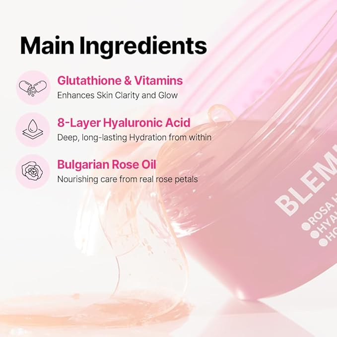 ISOI Rosy Glow Duo - Blemish Care Up Serum & Eye Wrinkle Patch for Glass Skin, Korean Skincare