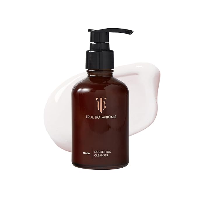 True Botanicals Renew Nourishing Cleanser | Gently Moisturizes + Refreshes Dry Skin | All Skin Types | Dermatologist Tested, Hypoallergenic, All Natural, Vegan | 4 fl oz | 118 ml