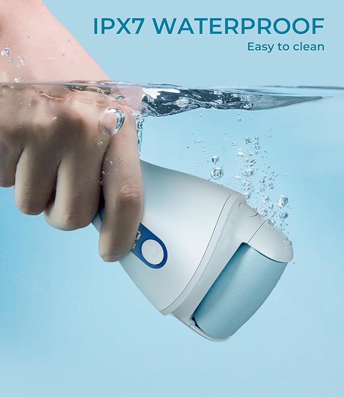 Electric Callus Remover for feet,Rechargeable Foot File Electronic Pedicure Tools Kit for Calloused Removal, Waterproof Electric Foot Scrubber Duty Feet Care for Heels Dead Skin,Blue