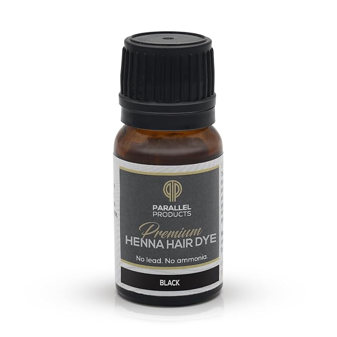 Parallel Products Spot Color Henna Kit - Henna Hair Dye - 3 grams - Tint for Professional Spot Coloring - With Mixing Dish - Covers Grey Hair - Root Touch Up (Black)