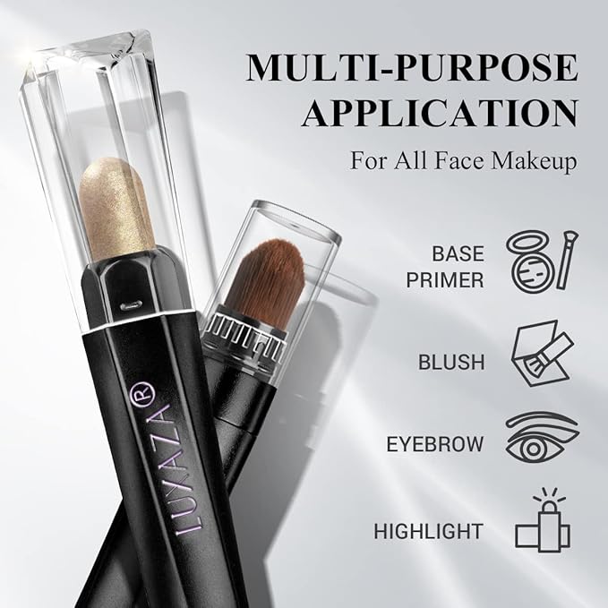 3PCS Cream Eyeshadow Sticks, Neutral Eye Shadow Makeup Pencil Set, Eye Brightener Highlighter, Waterproof & Long Lasting Shadow Stick And Eyeliner