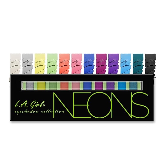 L.A. Girl Beauty Brick Eyeshadow Collection, Neon GES334A