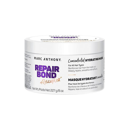 Marc Anthony Repairing Hair Mask, Repair Bond +Rescuplex - Repairs, Strengthens & Maintains Bonds within Hair - Eliminates Frizz, Flyaways & Reduce Breakage - Dry & Damaged Hair Professional Treatment
