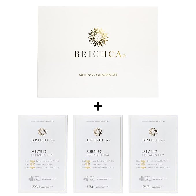 Melting Collagen Set | Anti-Aging Collagen Routine System | Reduce Fine Lines and Wrinkles, Lift,Firm,Brighten,and Strengthen (SET+3 FILM BOXES)