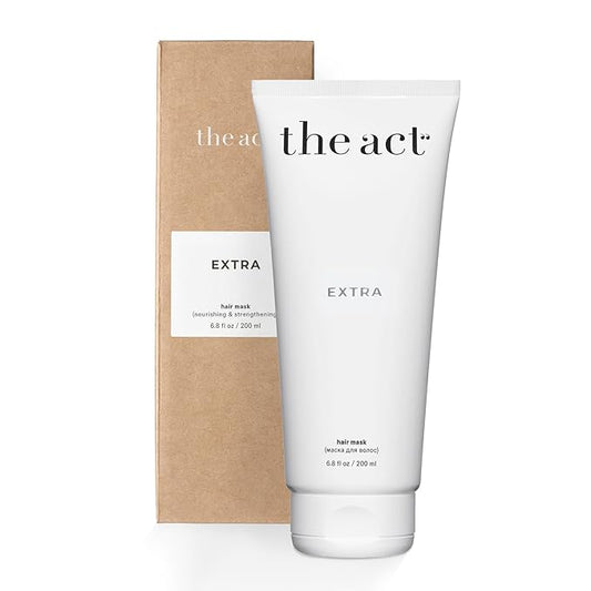 Extra Nourishing Hair Mask with Argan Oil, Coconut Oil, Hyaluronic Acid - Intense Hydration, Repair for All Hair Types - Ideal for Curly and Damaged Hair - 6.8 Fl oz