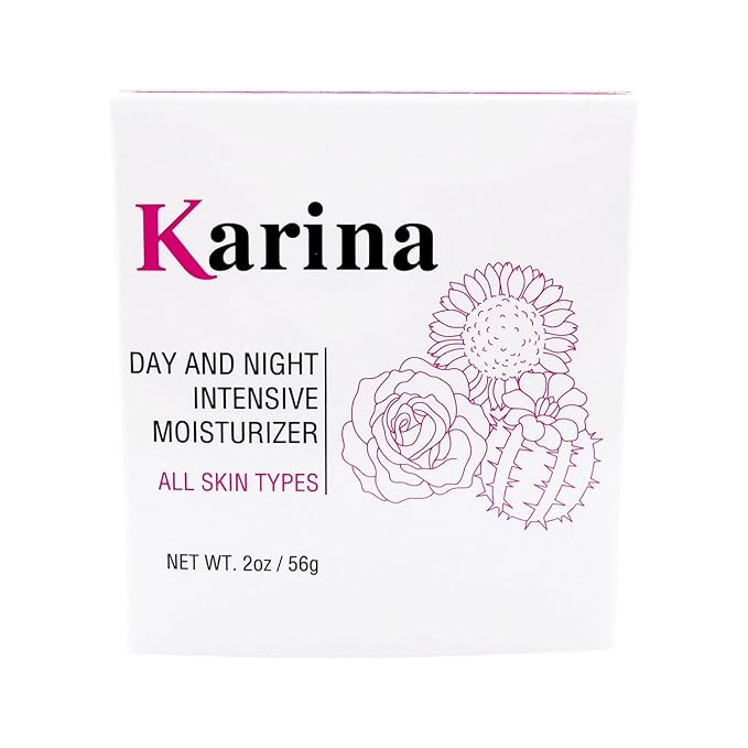 Karina Skincare - Day and Night IntensiveMoisturizer - Soothing Cream - Helps Calm and Restore - Vitamin E - Designed For All Skin Types - 2oz