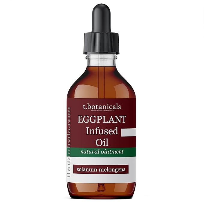 Eggplant Oil Eggplant Infused Oil for Skin Disorders Broad Spectrum Eggplant Extract (4 oz)