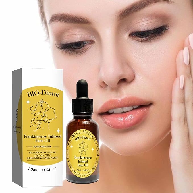 Frankincense Resin Oil, Natural Castor and Jojoba Oils Cold Pressed Serum Face Hydrates Anti-Aging Organic Frankincense Oil. -3Pcs