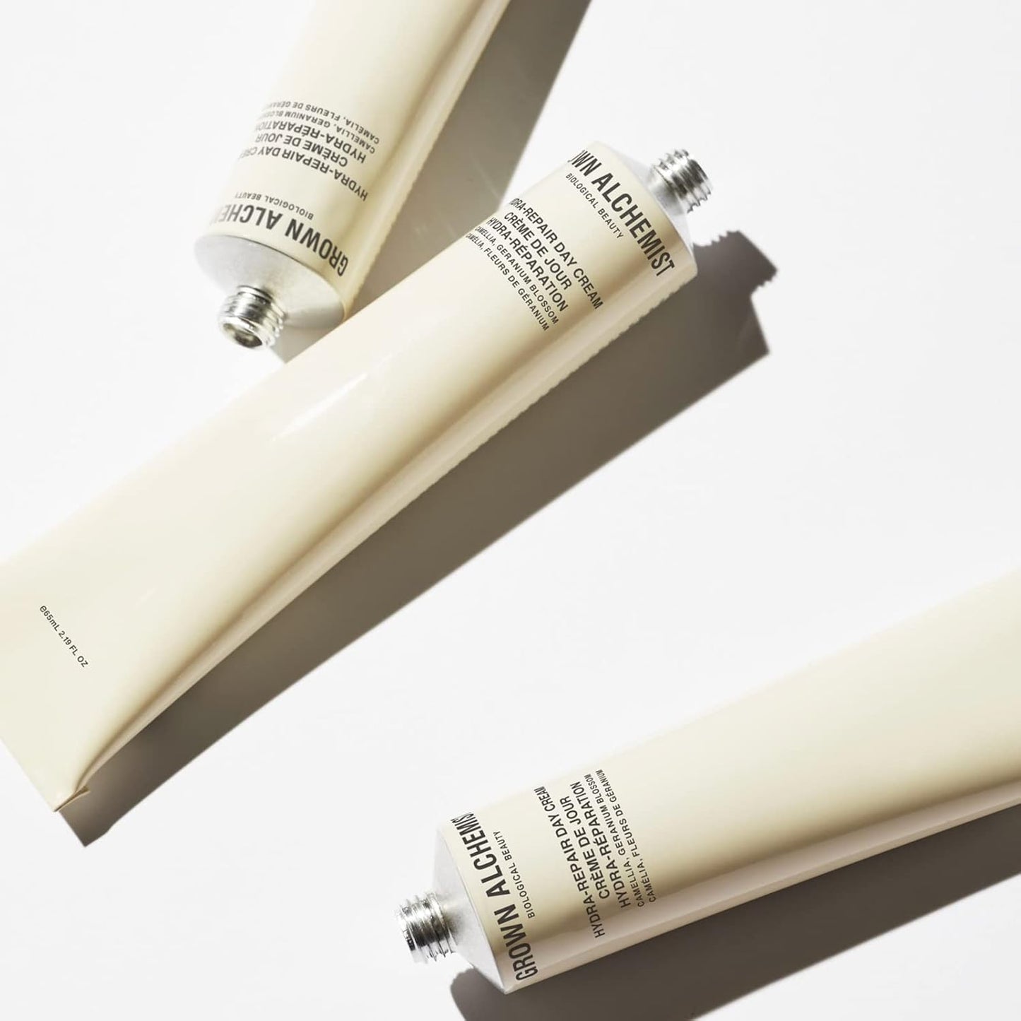 Grown Alchemist Hydra-Repair Day Cream with Camillia, Geranium Blossom & Vitamin E. Face Moisturizer to Prime and Hydrate Skin (65ml).