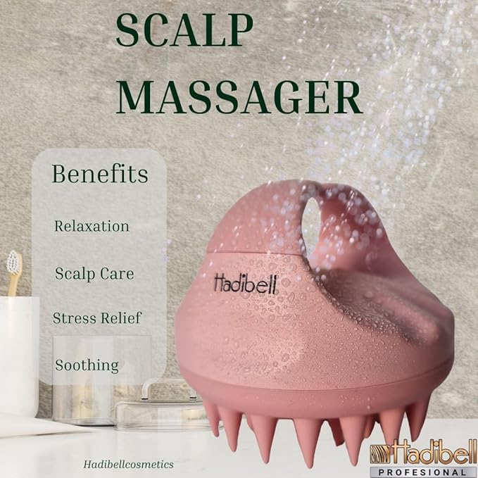 Scalp Massager for Hair Growth with Soft Silicone Bristles Exfoliating Scalp Scrubber for Dandruff and Dry Scalp Wet and Dry Hair Care Brush