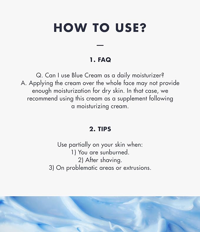 DearKlairs] 0.7 ounce Midnight Blue Calming Cream, Soothing, Redness Relief Moisturizer, Hydrating, Fast Absorbing, Light Texture for Easy Use, Sensitive Skin Friendly (0.7 Ounce (Pack of 1))