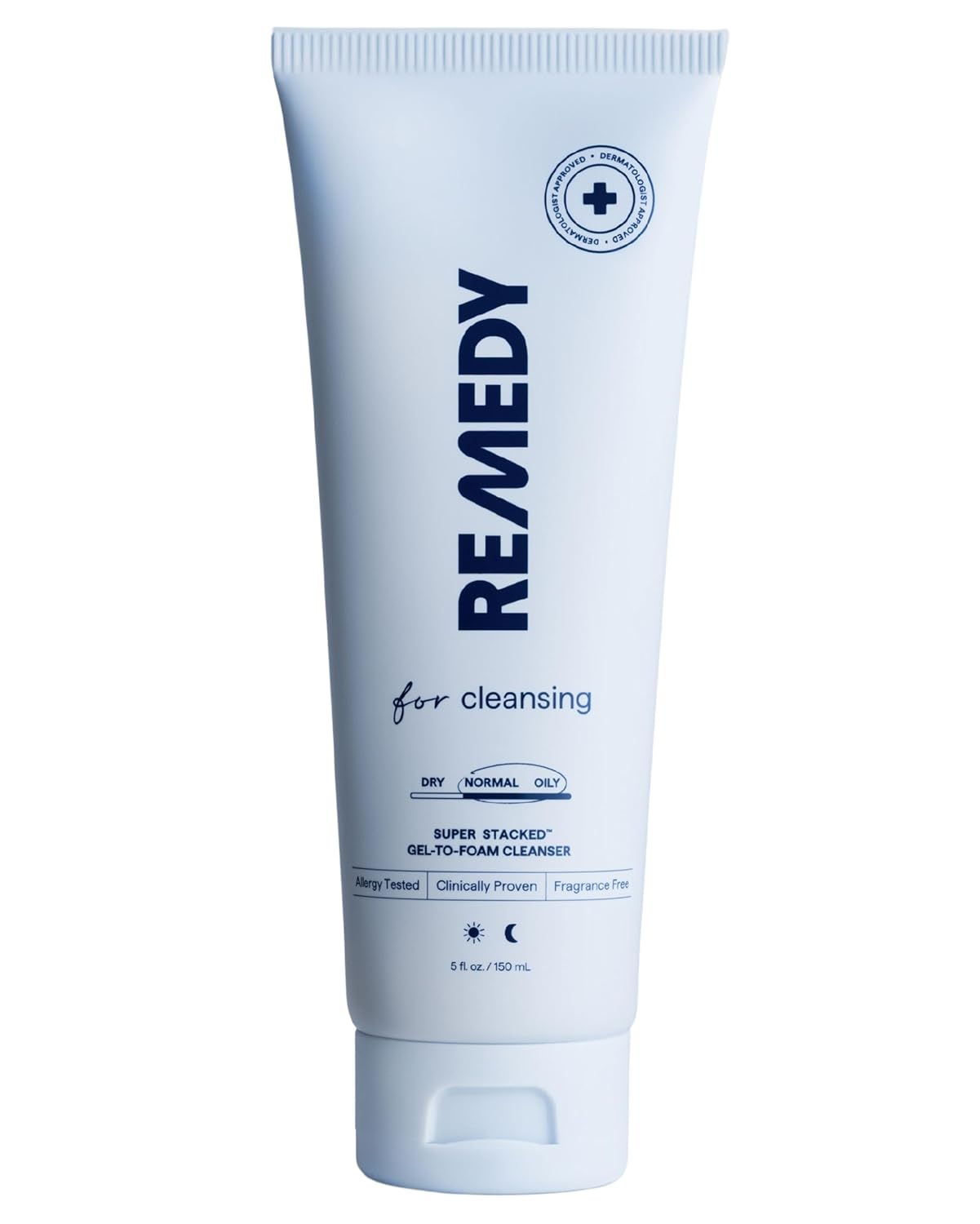 Remedy for Lightweight Cleansing - Gel to Foam Cleanser for Normal to Oily Skin - 0.5% Salicylic Acid, Ceramides, Glycerin, Green Tea - By Dermatologist Dr. Shah, 5 fl. Oz