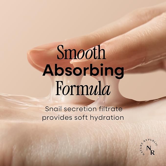 Nature Republic Snail Mucin Line Skincare Set (Toner & Emulsion & Cream)- Korean Skincare, Hydrating & Repair with Niacinamide, Face Moisturizer, Moisturizing Skin Care, Glowy Skin